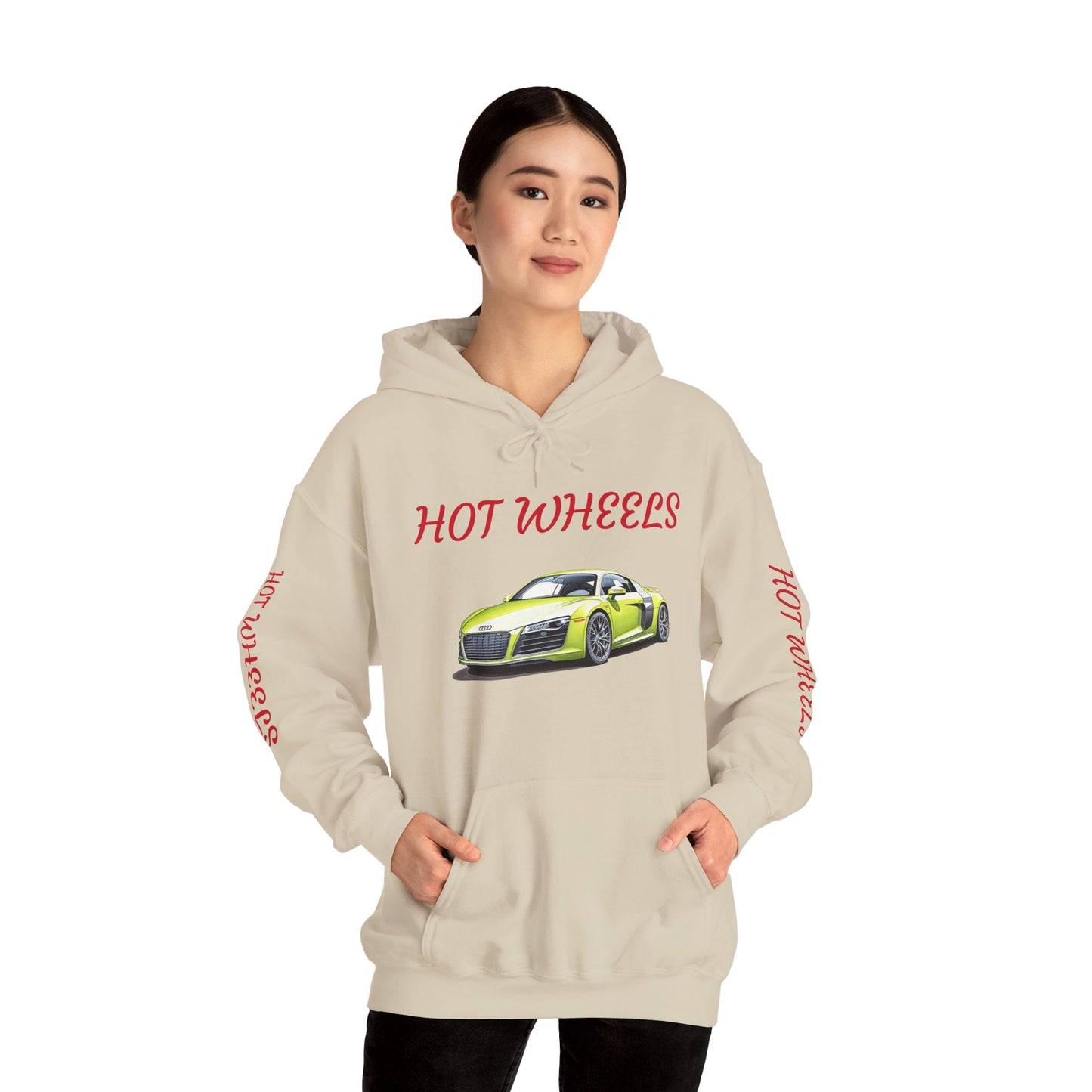 Princess Grace Hot Wheels Unisex Hooded Sweatshirt Cool Car Design for Auto Enthusiasts