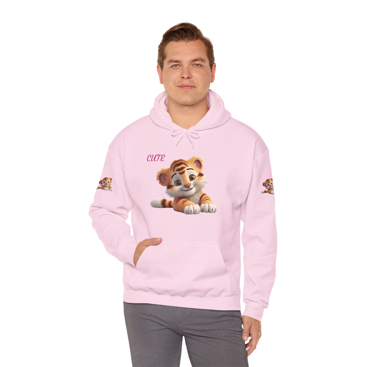Princess Grace Cute Tiger Design Unisex Heavy Blend Hooded Sweatshirt