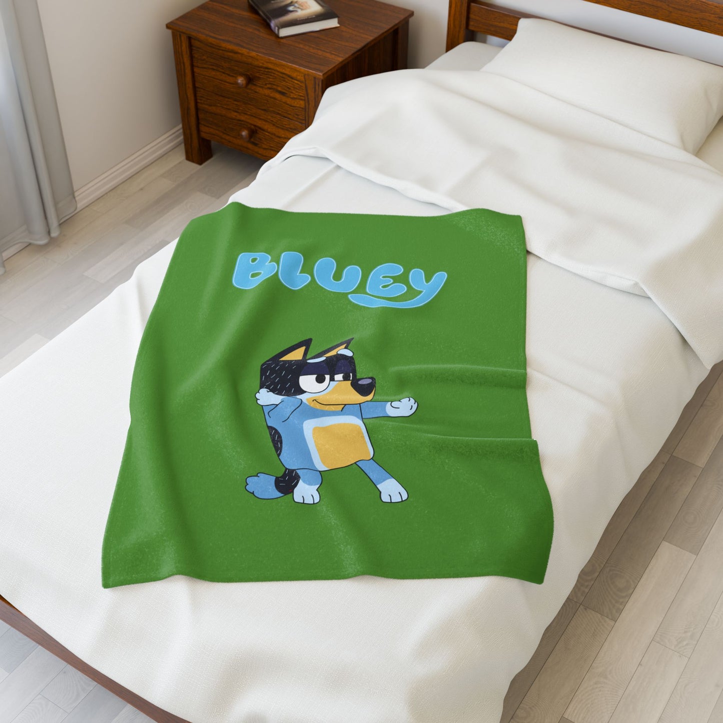 Princess Grace Bluey Velveteen Plush Blanket Cozy & Fun for Kids