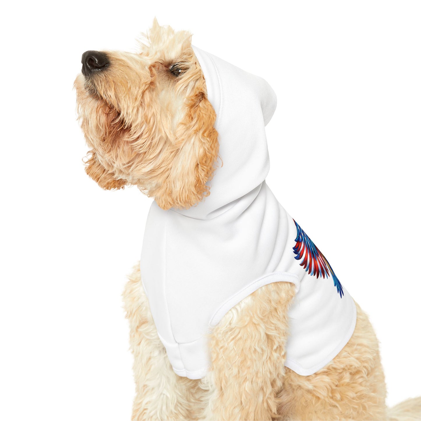 Princess Grace Patriotic Eagle Pet Hoodie Cozy Costume for Furry Friends