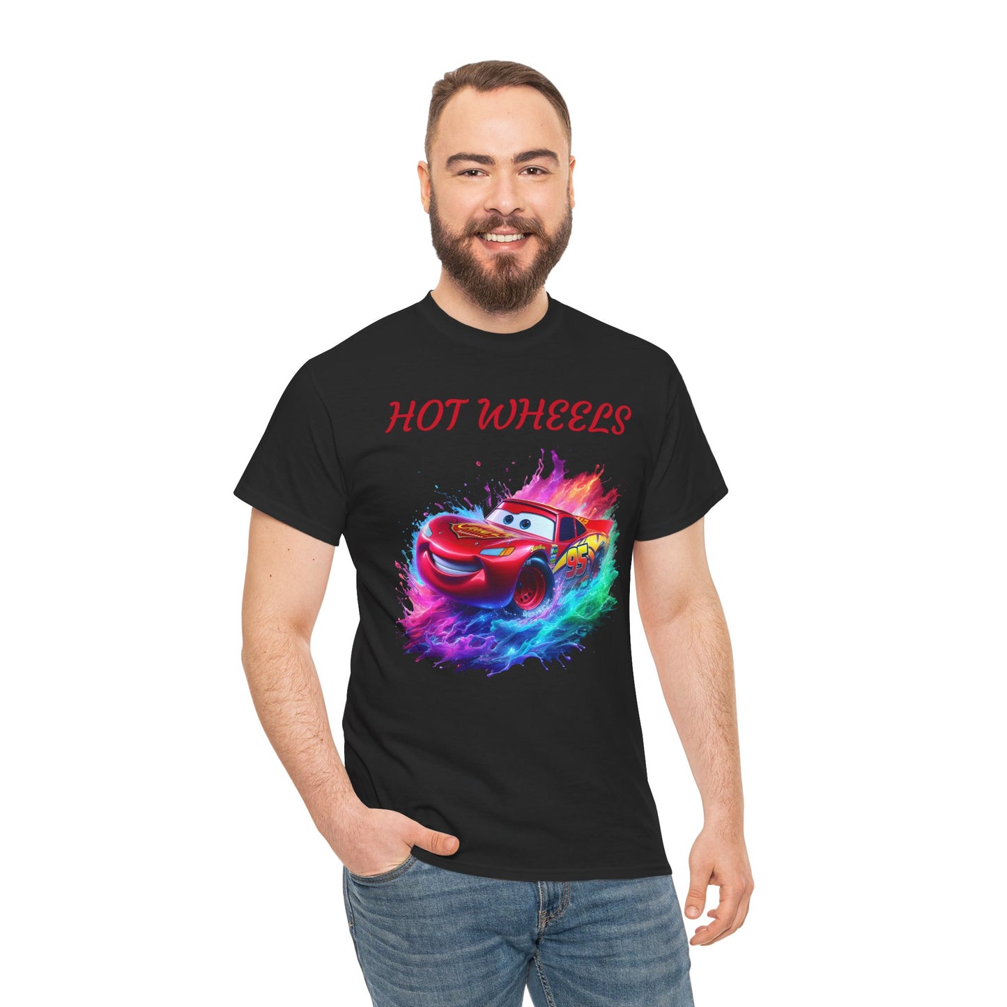 Princess Grace Hot Wheels Unisex Heavy Cotton Tee Vibrant Racing Graphic T-Shirt