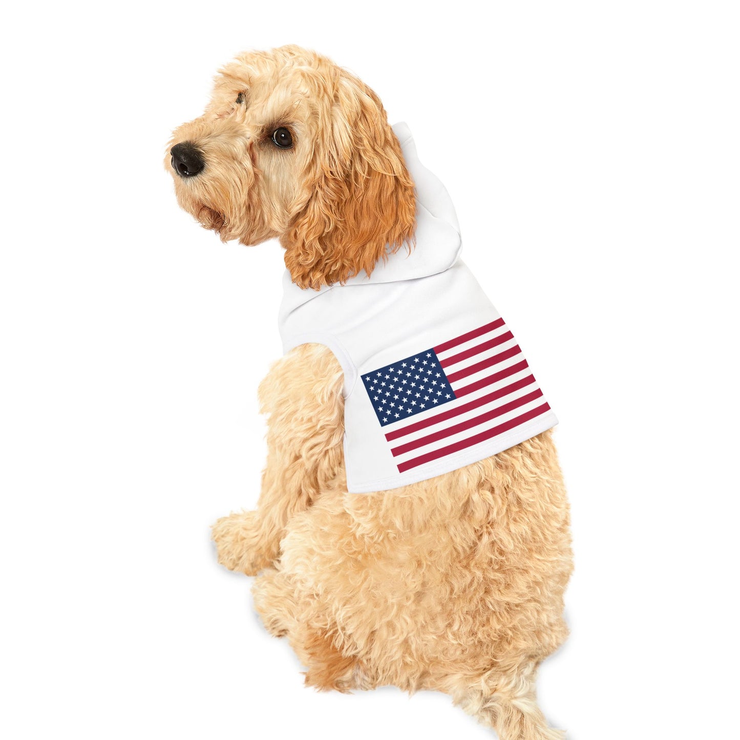 Princess Grace Patriotic Pet Hoodie Americana Style for Dogs