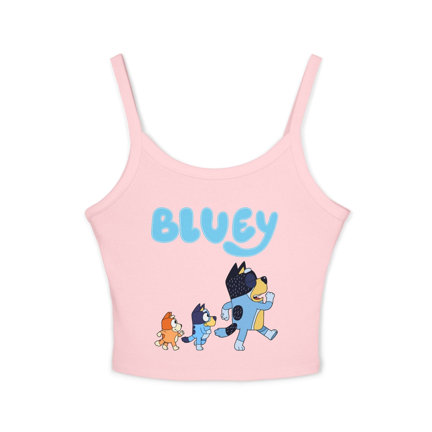 Princess Grace Bluey Themed Women's Spaghetti Strap Tank Top Playful & Fun