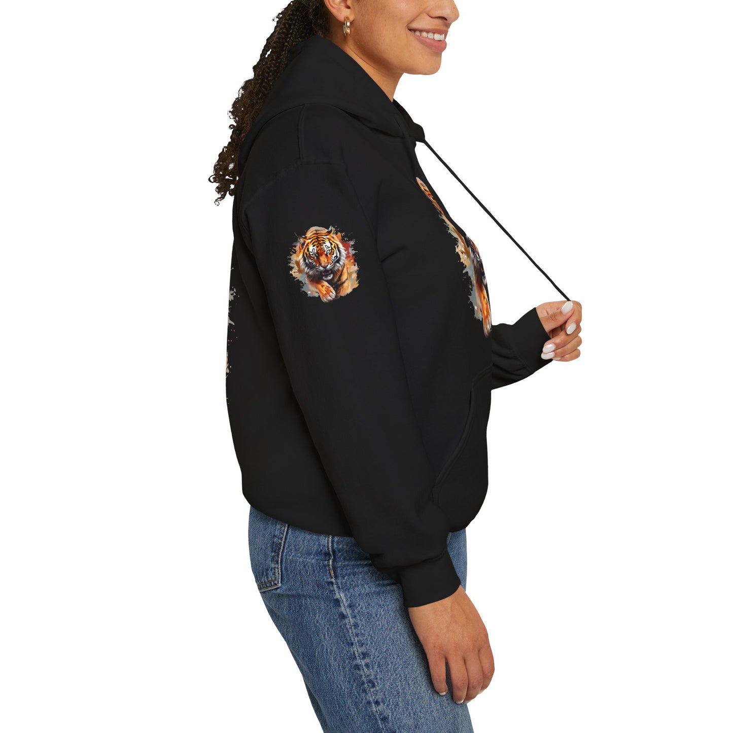 Princess Grace Fierce Tiger Graphic Unisex Heavy Blend Hoodie