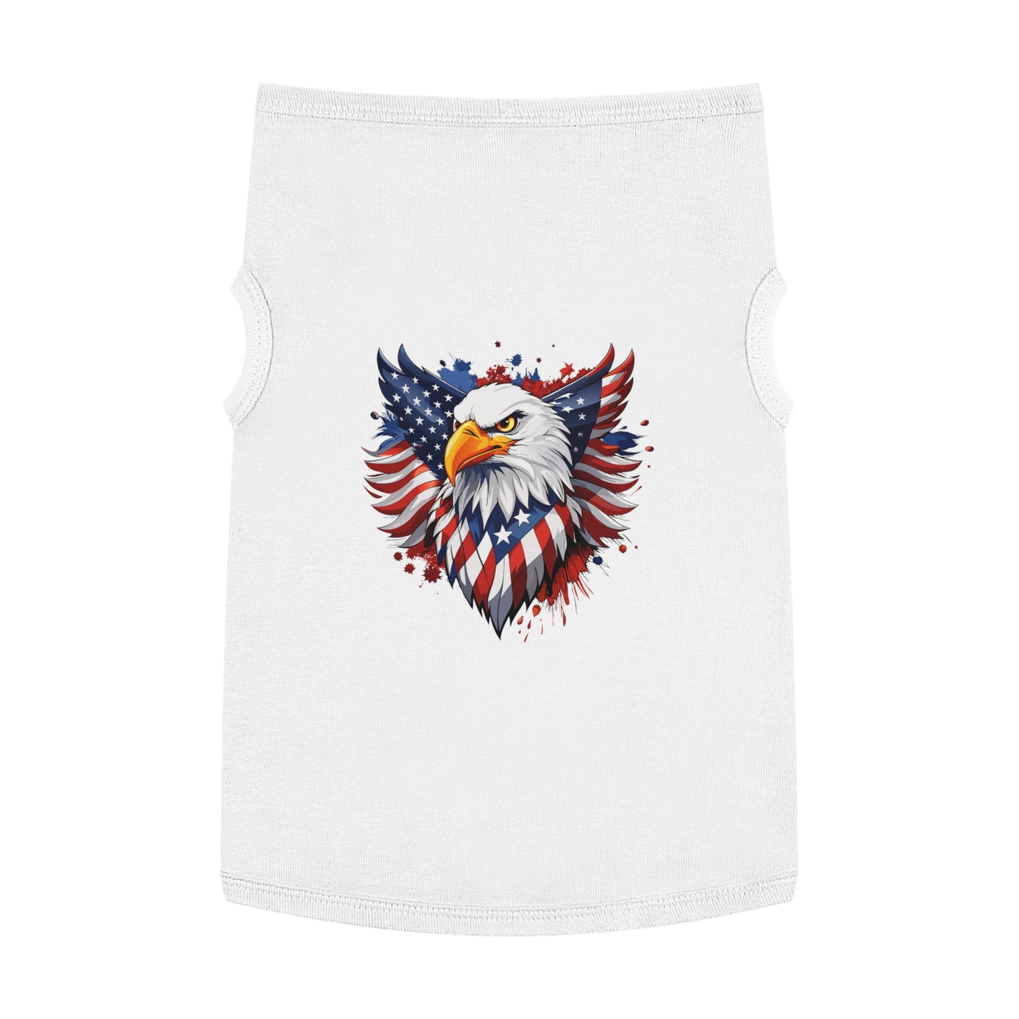 Princess Grace Patriotic Eagle Pet Tank Top USA Flag Design for Holidays & Celebrations
