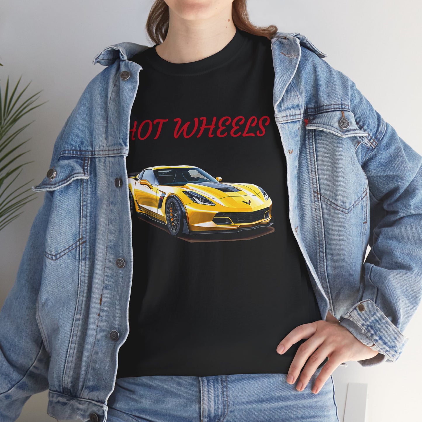 Princess Grace Hot Wheels Unisex Heavy Cotton Tee Sports Car Graphic T-Shirt