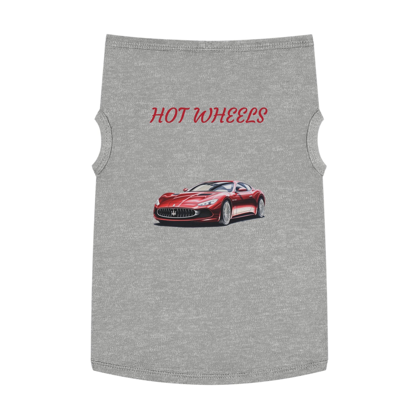 Princess Grace Trendy Hot Wheels Pet Tank Top for Car Enthusiast Dogs