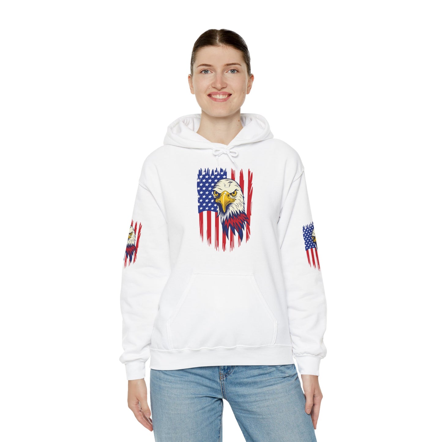 Princess Grace Patriotic Eagle Unisex Heavy Blend Hoodie