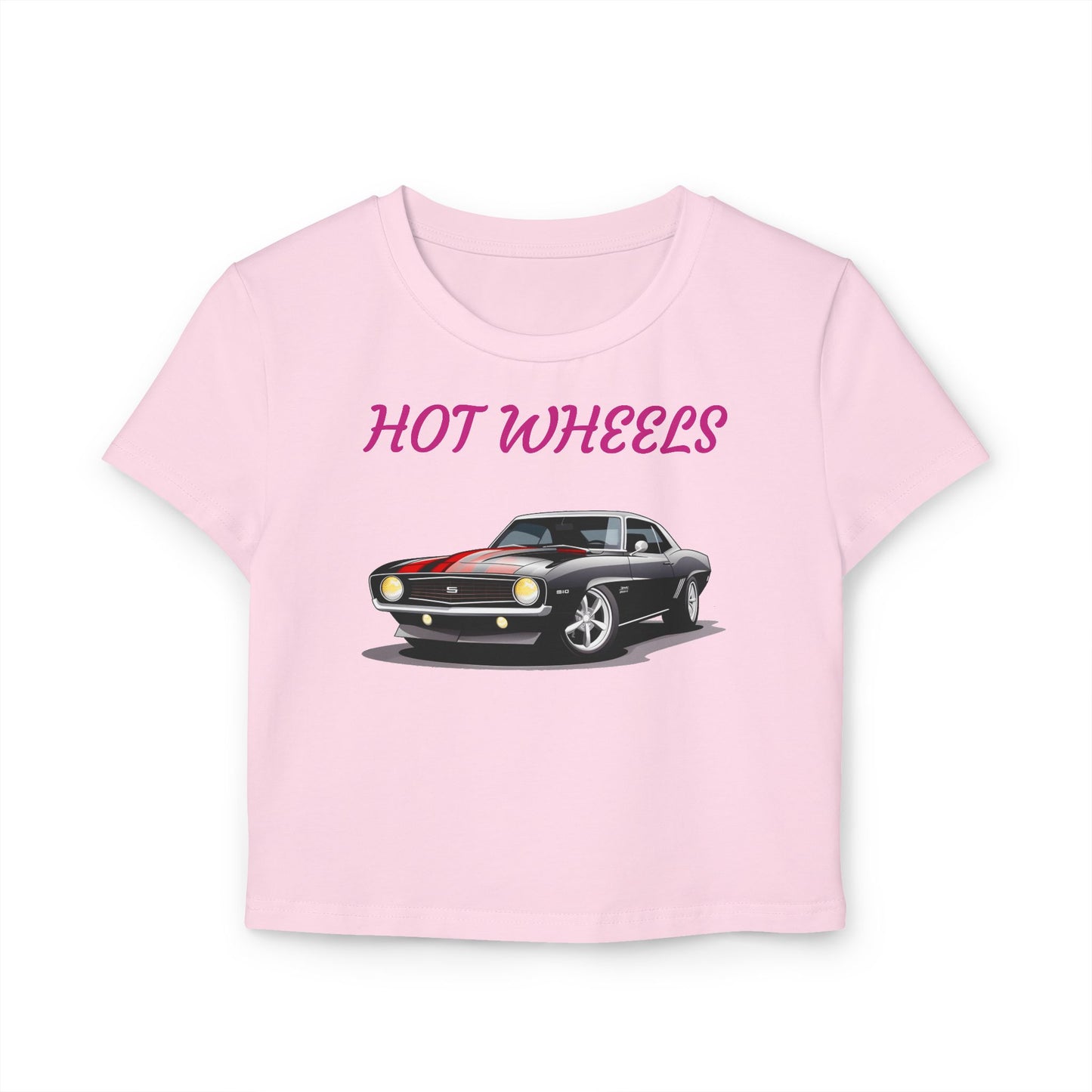 Princess Grace Retro Hot Wheels Women's Baby Tee Perfect for Car Lovers & Everyday Style