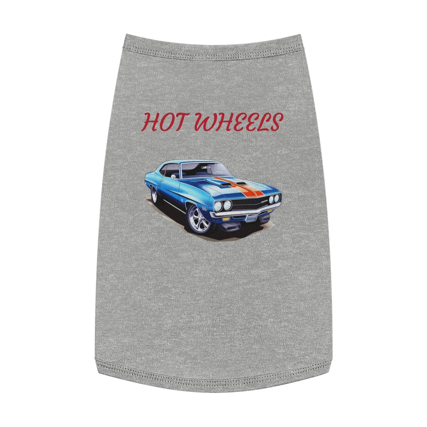 Princess Grace Retro Hot Wheels Pet Tank Top Stylish Dog Apparel for Car Lovers