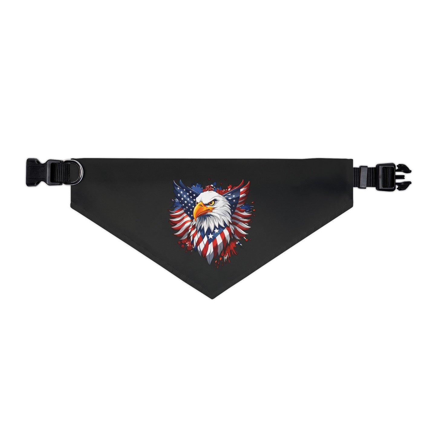 Princess Grace Patriotic Eagle Pet Bandana Collar American Flag Design for Dogs