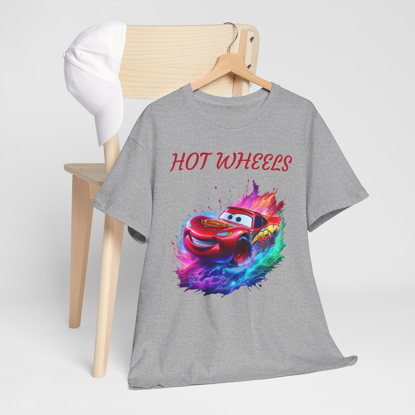 Princess Grace Hot Wheels Unisex Heavy Cotton Tee Vibrant Racing Graphic T-Shirt