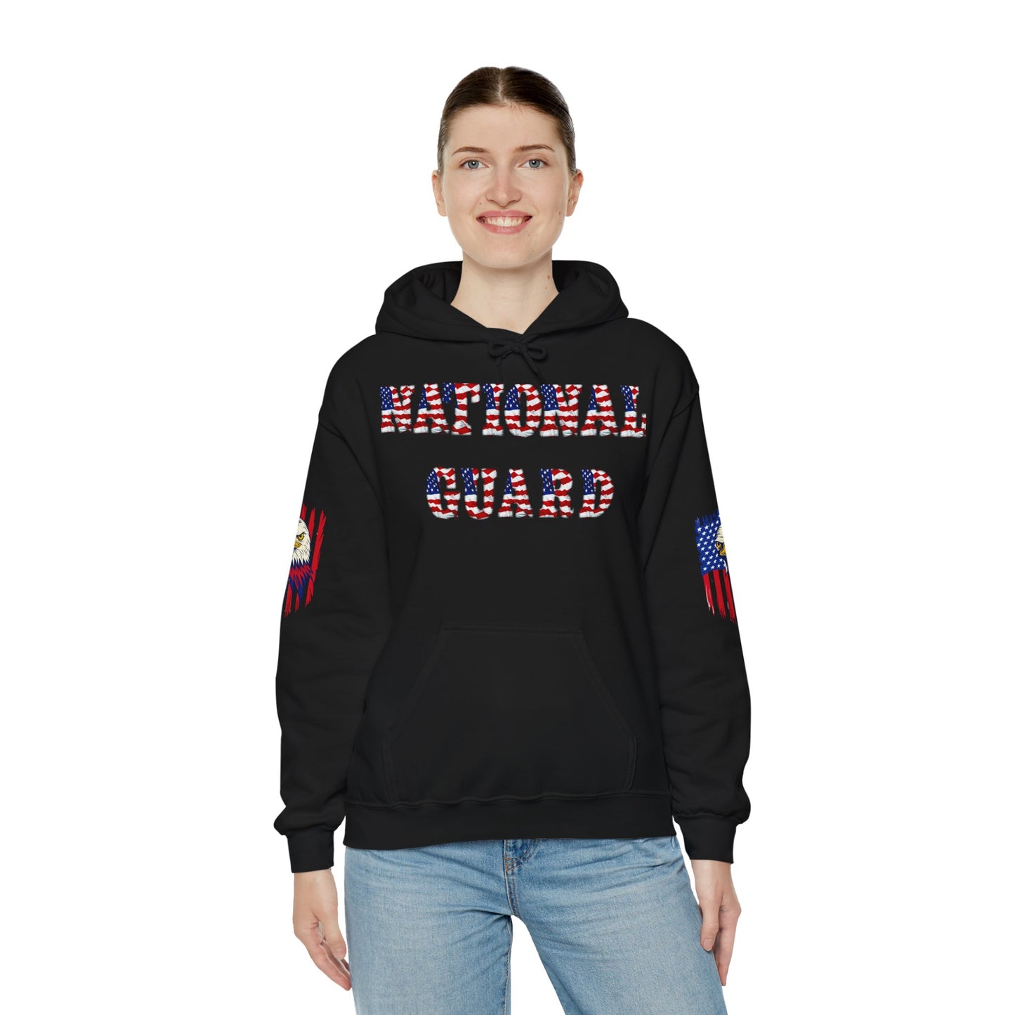 Princess Grace National Guard Patriotic Hoodie Unisex Heavy Blend Sweatshirt