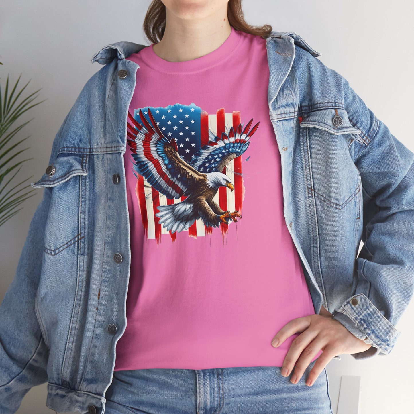 Princess Grace Patriotic Eagle Unisex Heavy Cotton Tee