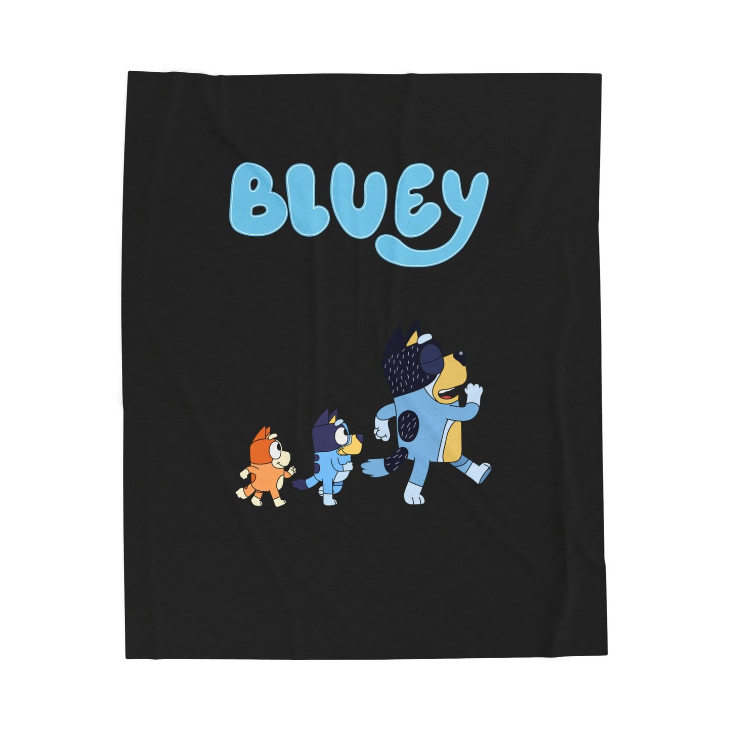 Princess Grace Bluey Velveteen Plush Blanket Cozy Kids Throw for Family Bonding and Playtime