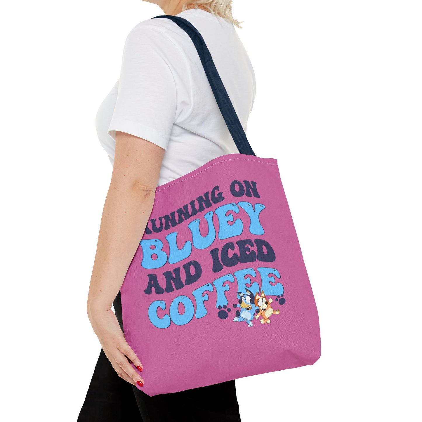 Princess Grace Cute Bluey Coffee Tote Bag Perfect for Dog Lovers & Coffee Enthusiasts