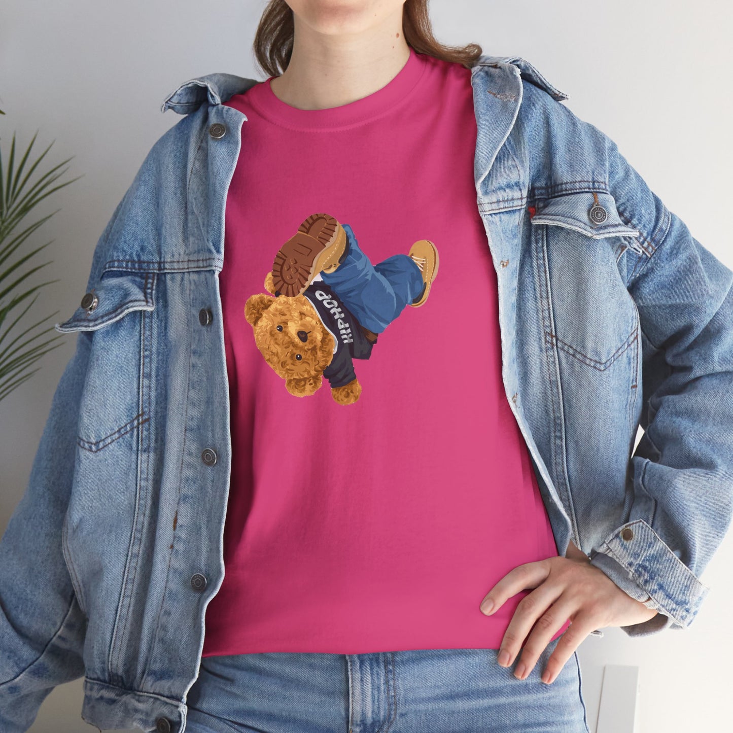 Princess Grace Casual Vintage Hi[ Hop Bear Tee for Trendy Everyday Wear