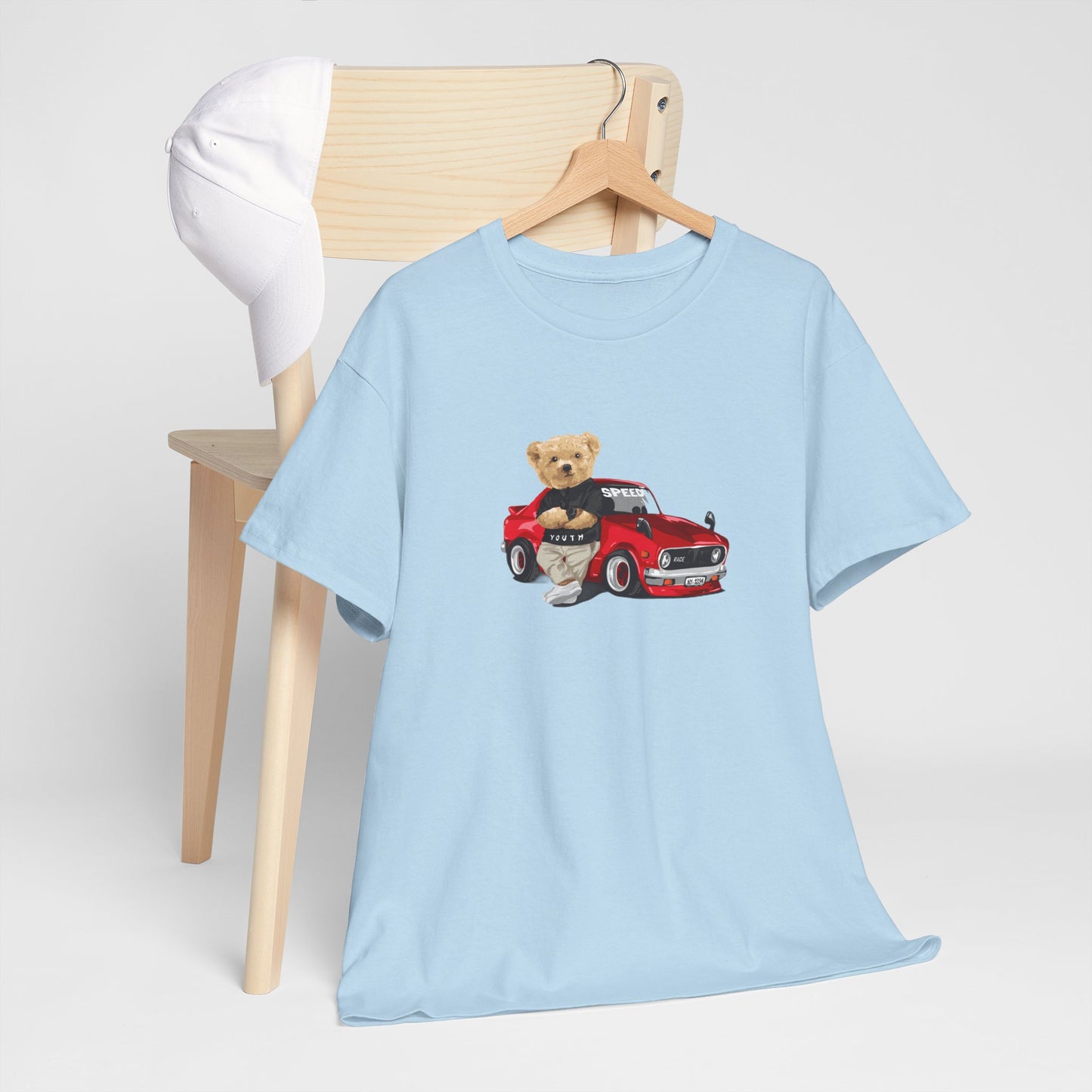 Princess Grace Cute Teddy Bear Unisex Heavy Cotton Tee Casual Wear for All Ages