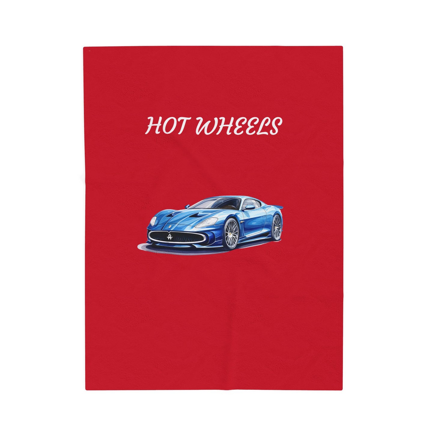Princess Grace Hot Wheels Velveteen Plush Blanket Cozy Throw for Car Enthusiasts