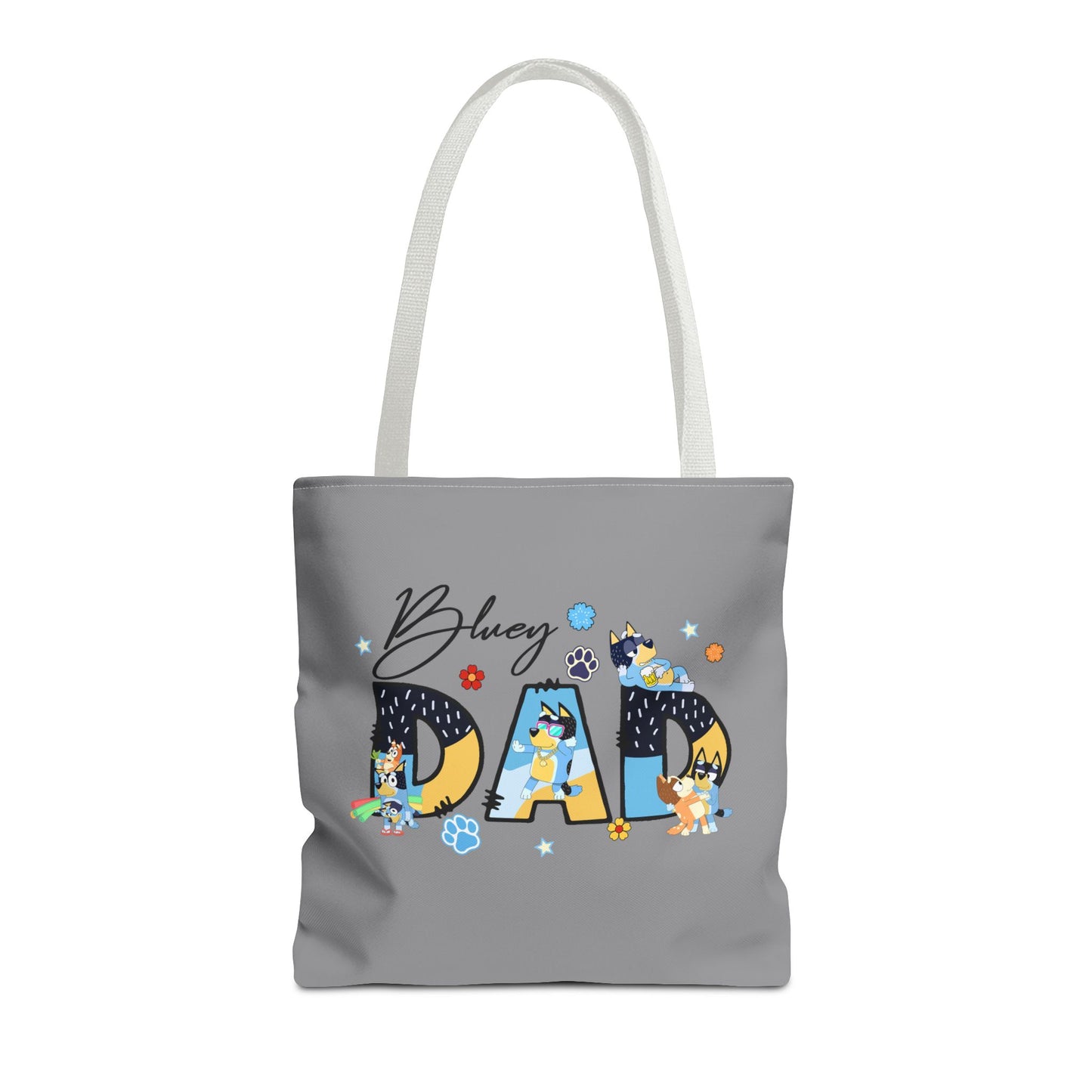 Princess Grace Bluey Dad Tote Bag Fun & Functional Gift for Dog Lovers