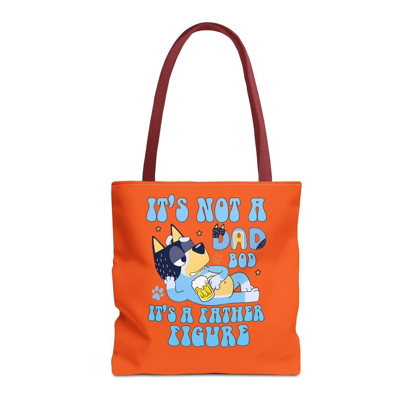 Princess Grace Humorous Dad Tote Bag "It's Not a Dad Bod, It's a Father Figure"