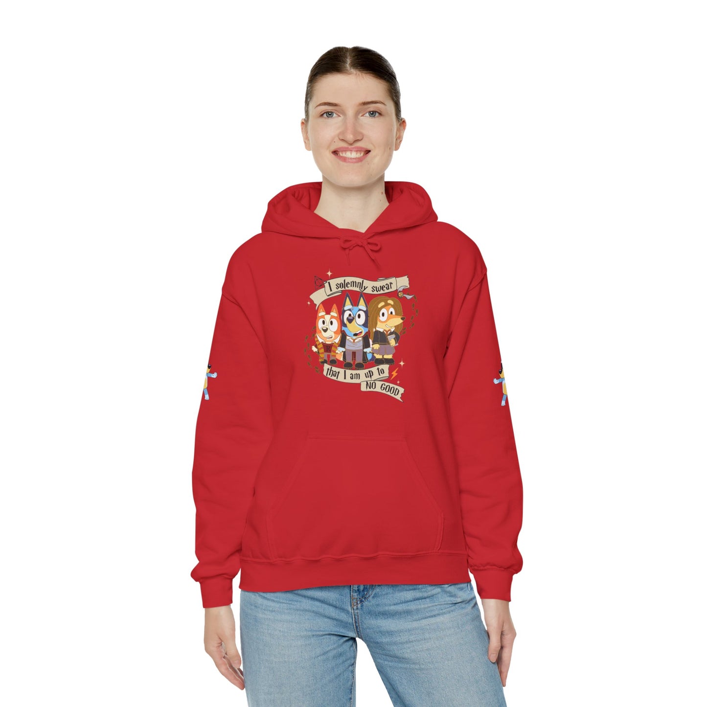 Princess Grace Bluey I Sincerely Sweet! Unisex Heavy Blend Hooded Sweatshirt for Fun Loving Fans