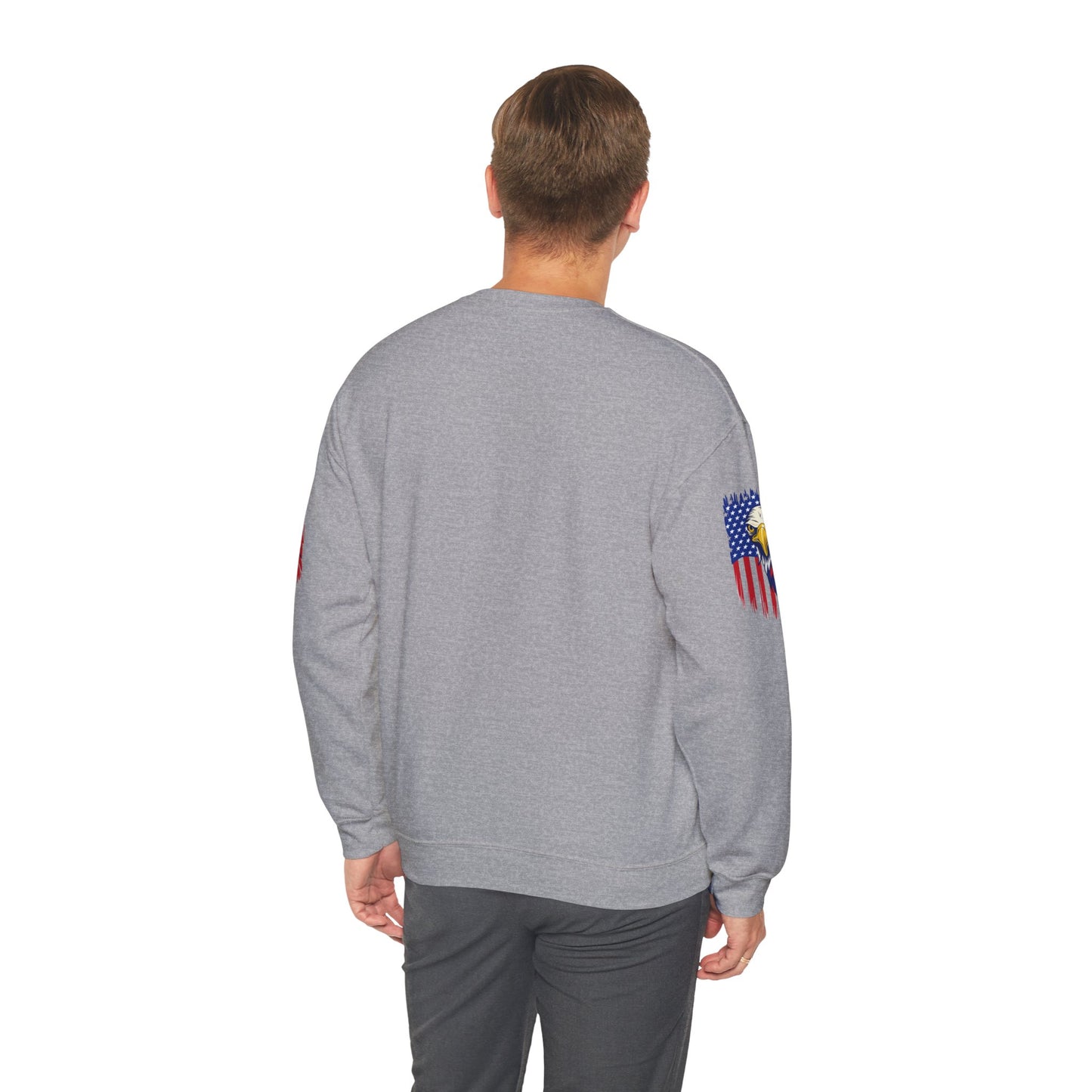 Princess Grace Patriotic Eagle Crewneck Sweatshirt Unisex Heavy Blend