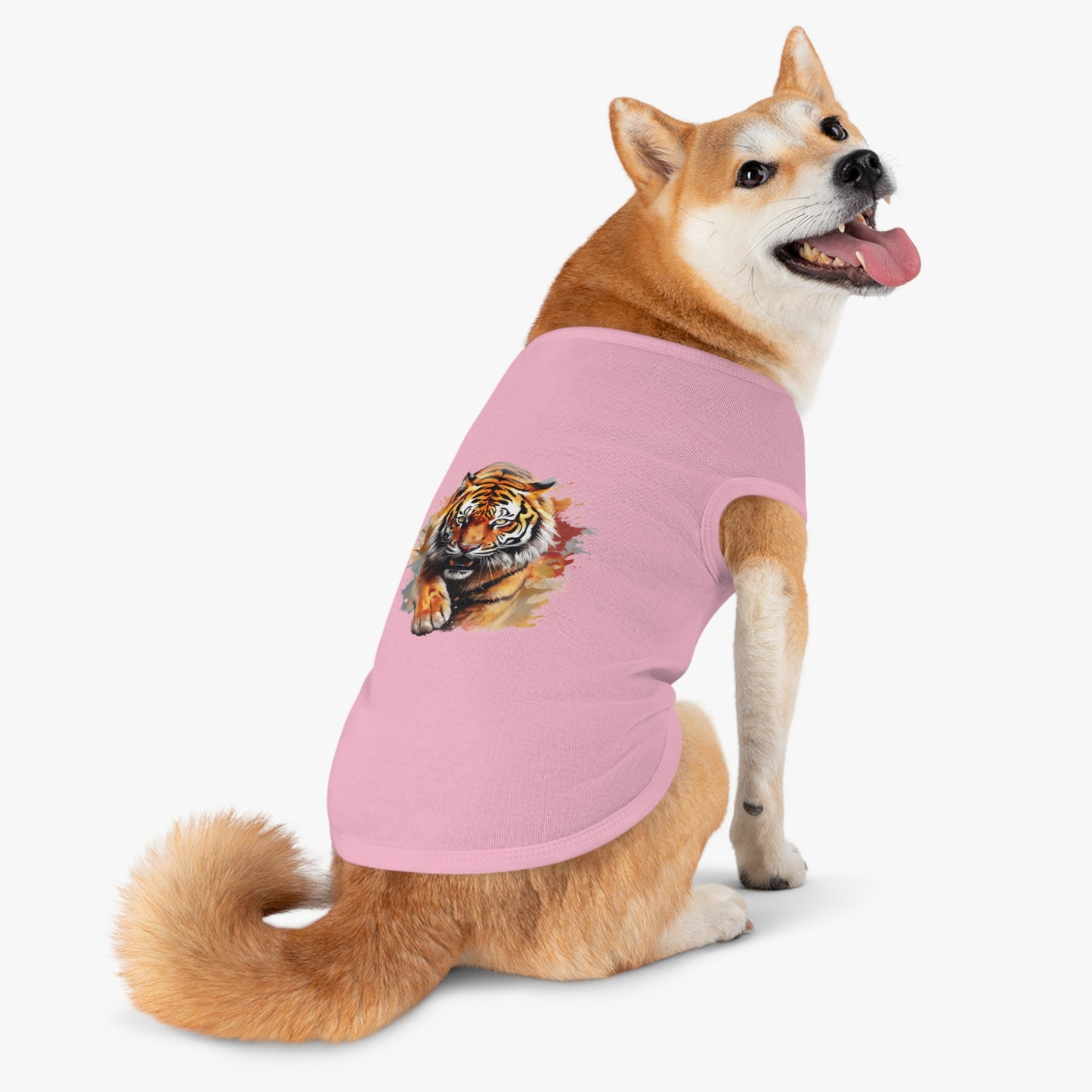 Princess Grace CUTE Wild Tiger Pet Tank Top Stylish Animal Print for Trendy Pets