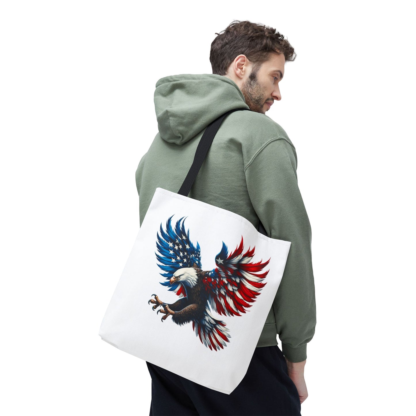 Princess Grace Patriotic American Eagle Tote Bag Bold Freedom Design