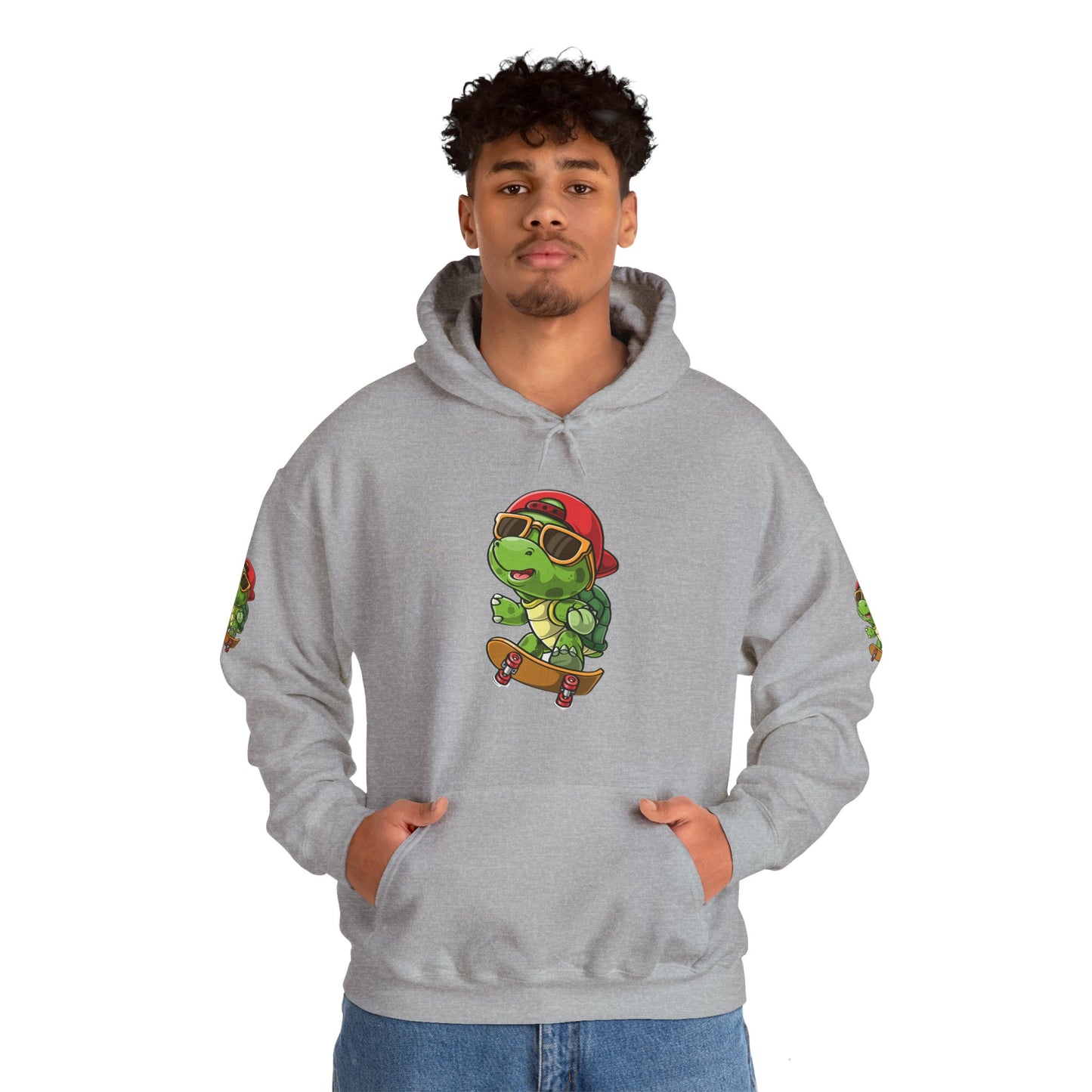 Princess Grace Cool Skateboarding Turtle Unisex Hoodie Fun and Stylish
