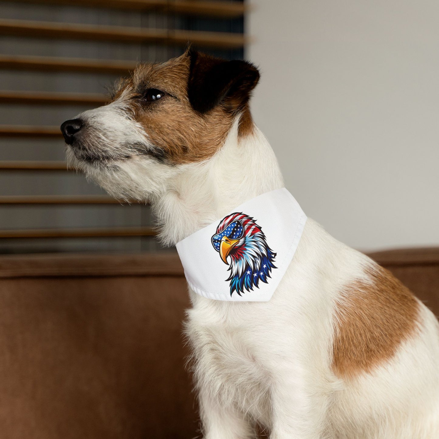 Princess Grace Patriotic Eagle Pet Bandana Collar for Dogs Perfect for Independence Day Celebrations