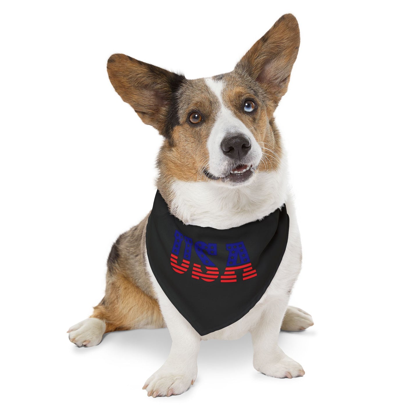 Princess Grace USA Flag Pet Bandana Collar Patriotic Dog Accessory