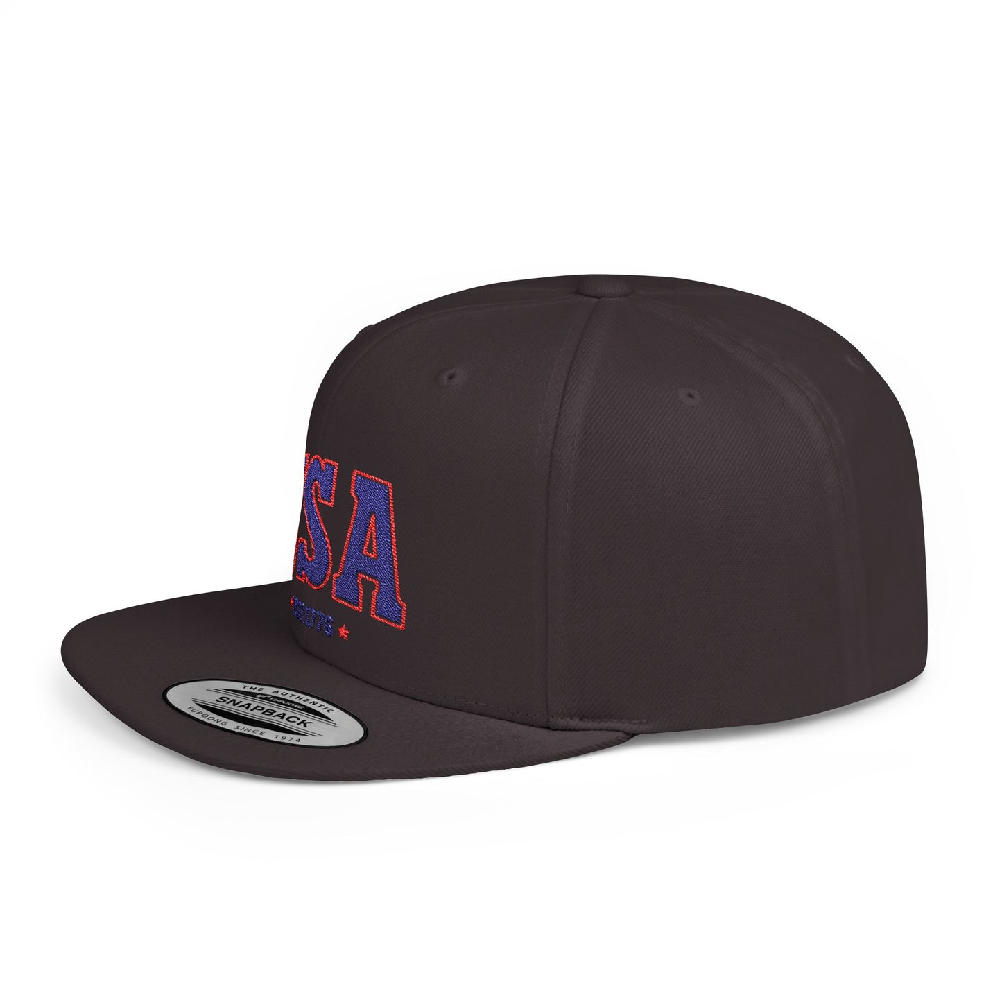 Princess Grace USA Flat Bill Snapback Hat Patriotic Style, Perfect for Holidays & Outdoor Events