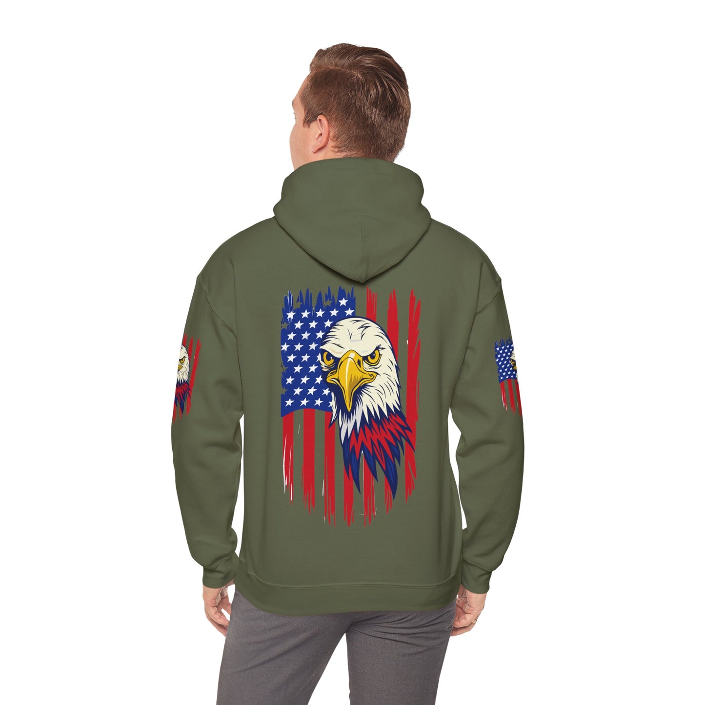 Princess Grace Patriotic Eagle Unisex Heavy Blend Hoodie