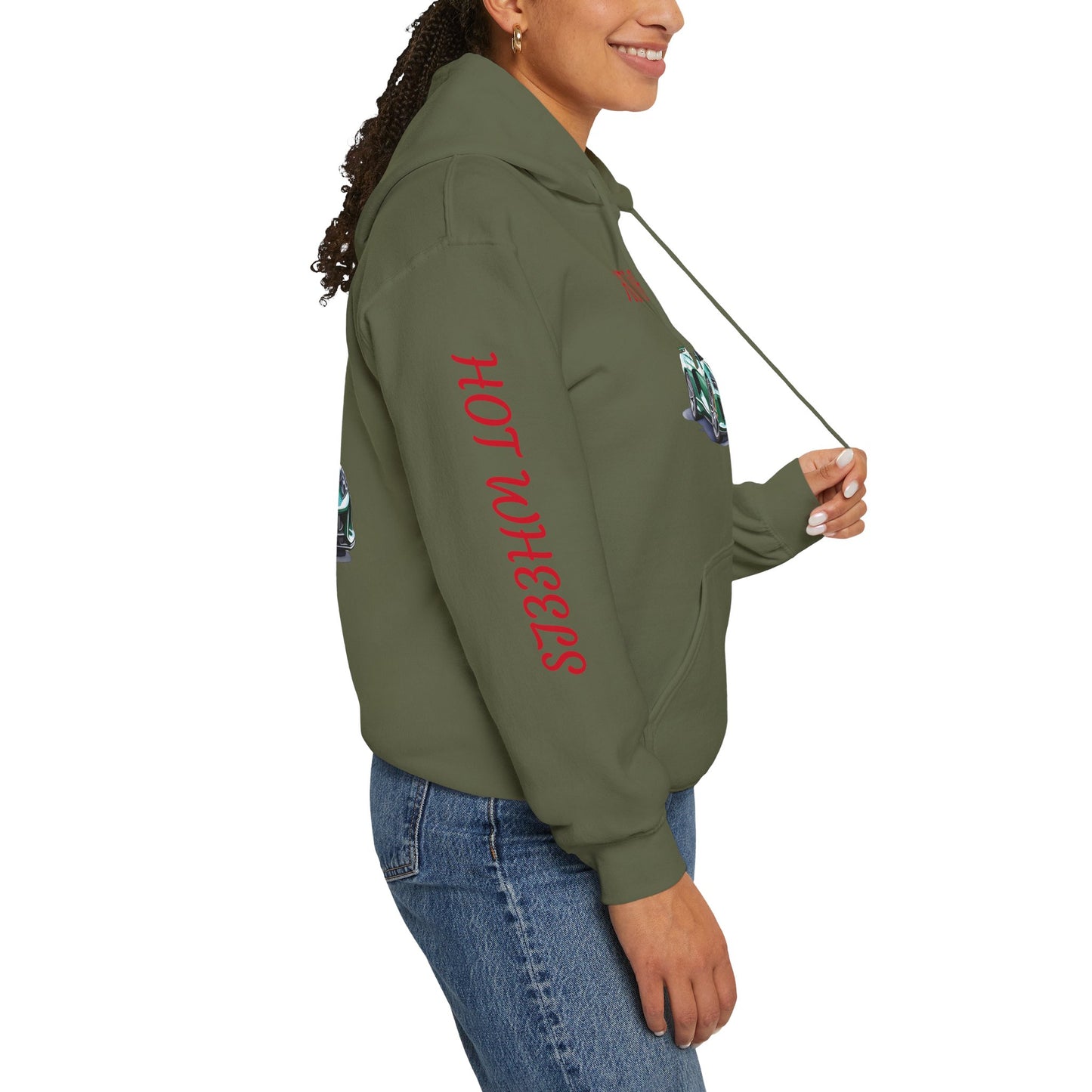 Princess Grace Hot Wheels Automotive Hoodie for Car Enthusiasts Unisex Heavy Blend Sweatshirt