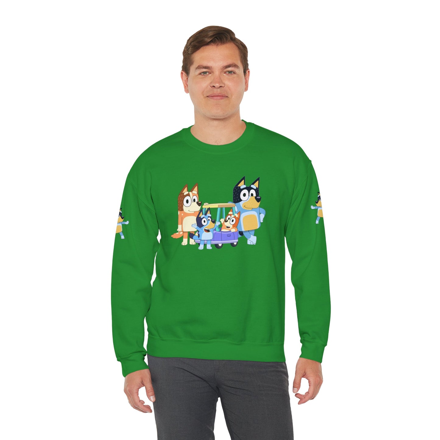 Princess Grace Bluey Cozy Cartoon Crewneck Sweatshirt for Kids and Families Perfect for Playtime and Pajama Days