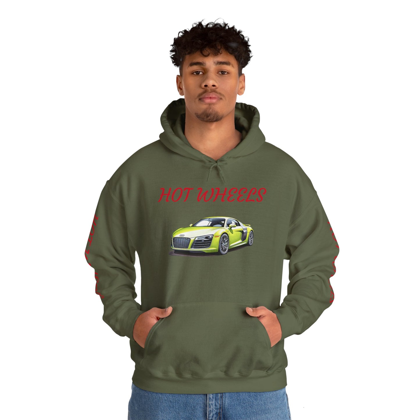 Princess Grace Hot Wheels Unisex Hooded Sweatshirt Cool Car Design for Auto Enthusiasts
