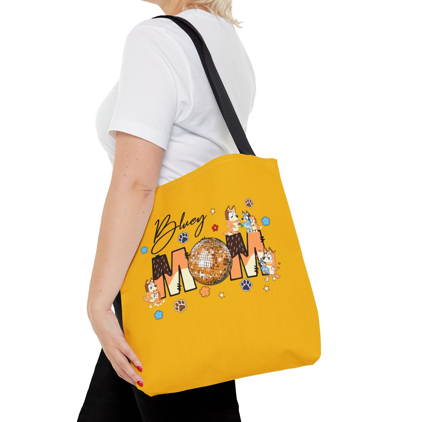 Princess Grace Bluey Mom Tote Bag Fun and Functional Gift for Dog Lovers
