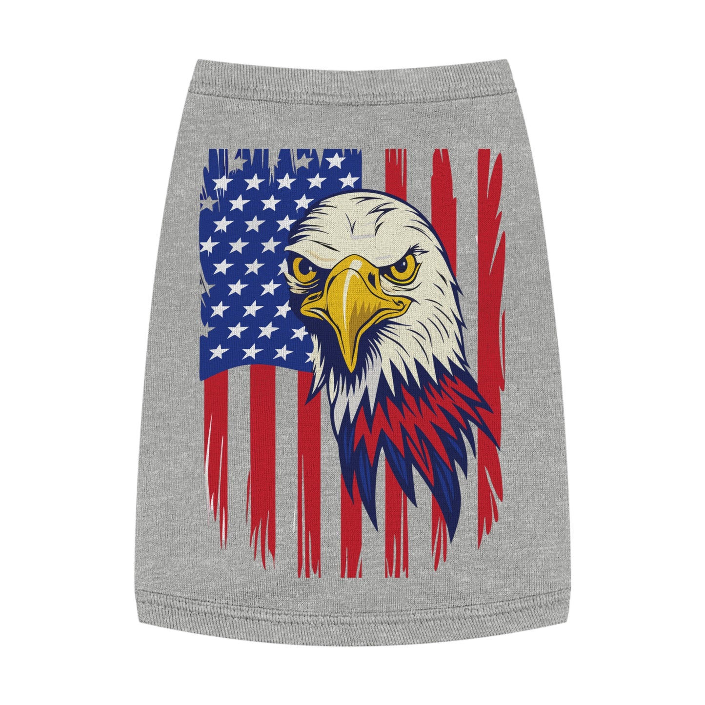 Princess Grace Patriotic Pet Tank Top Eagle American Flag Design for Dogs