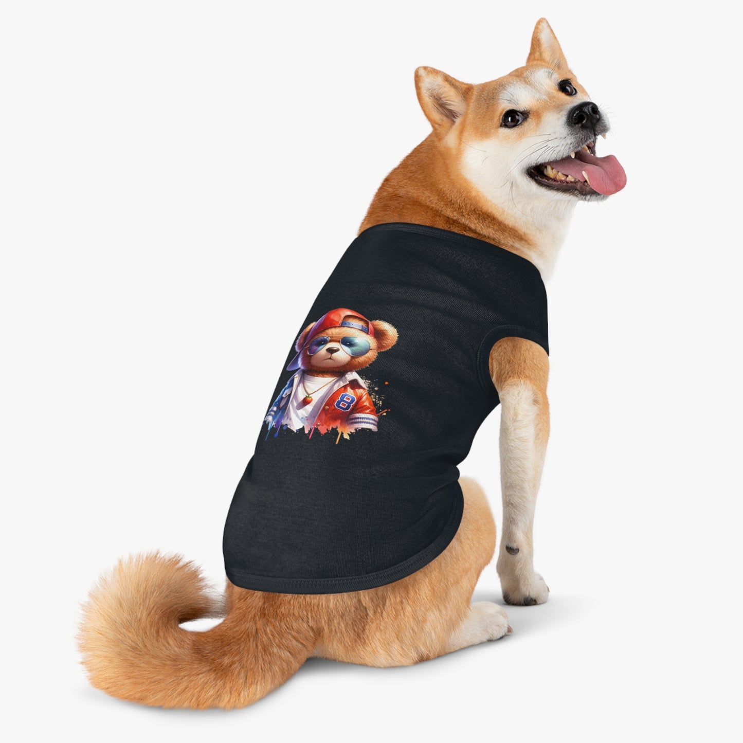 Princess Grace CUTE Cool Bear Pet Tank Top Stylish Dog Apparel for Fun Outings