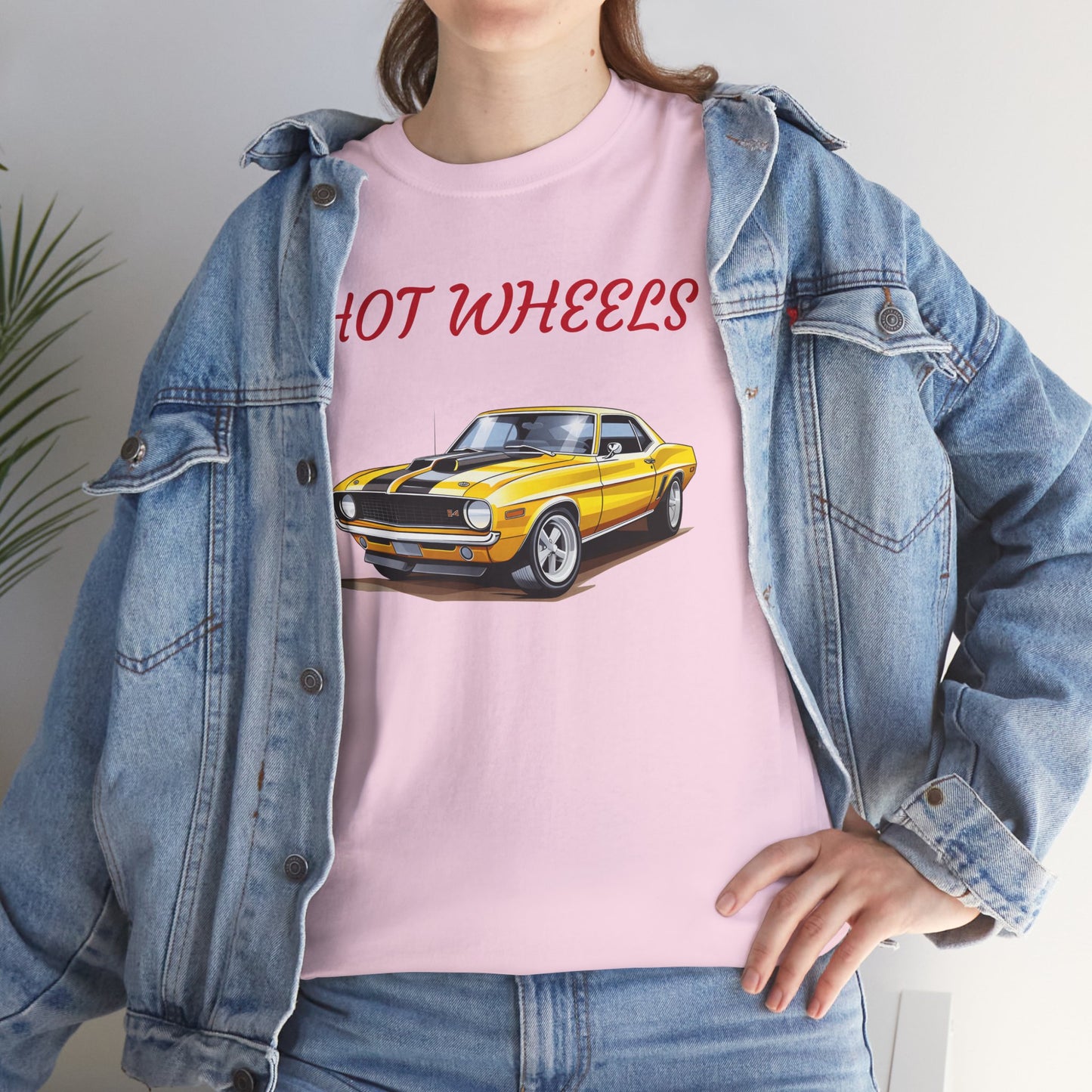 Princess Grace Retro Hot Wheels Unisex Heavy Cotton Tee Classic Car Graphic T-Shirt
