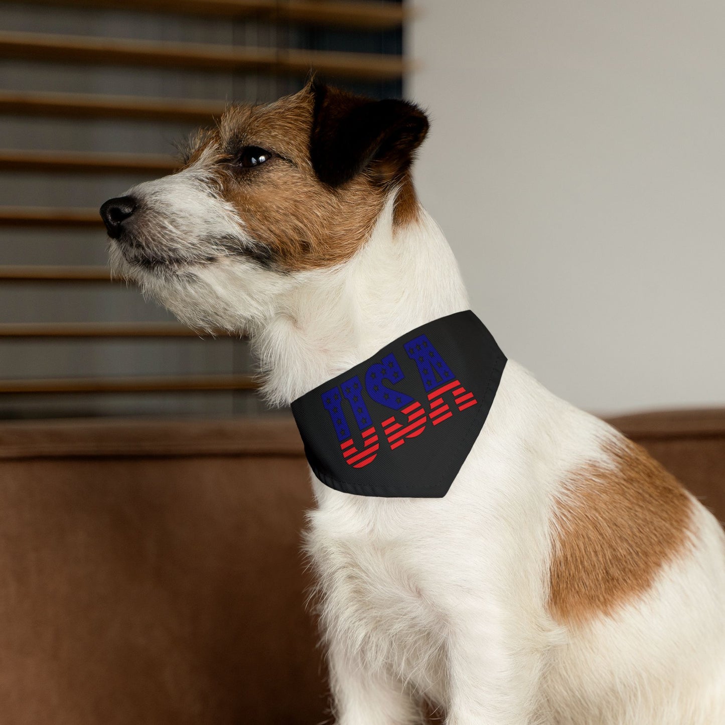 Princess Grace USA Flag Pet Bandana Collar Patriotic Dog Accessory