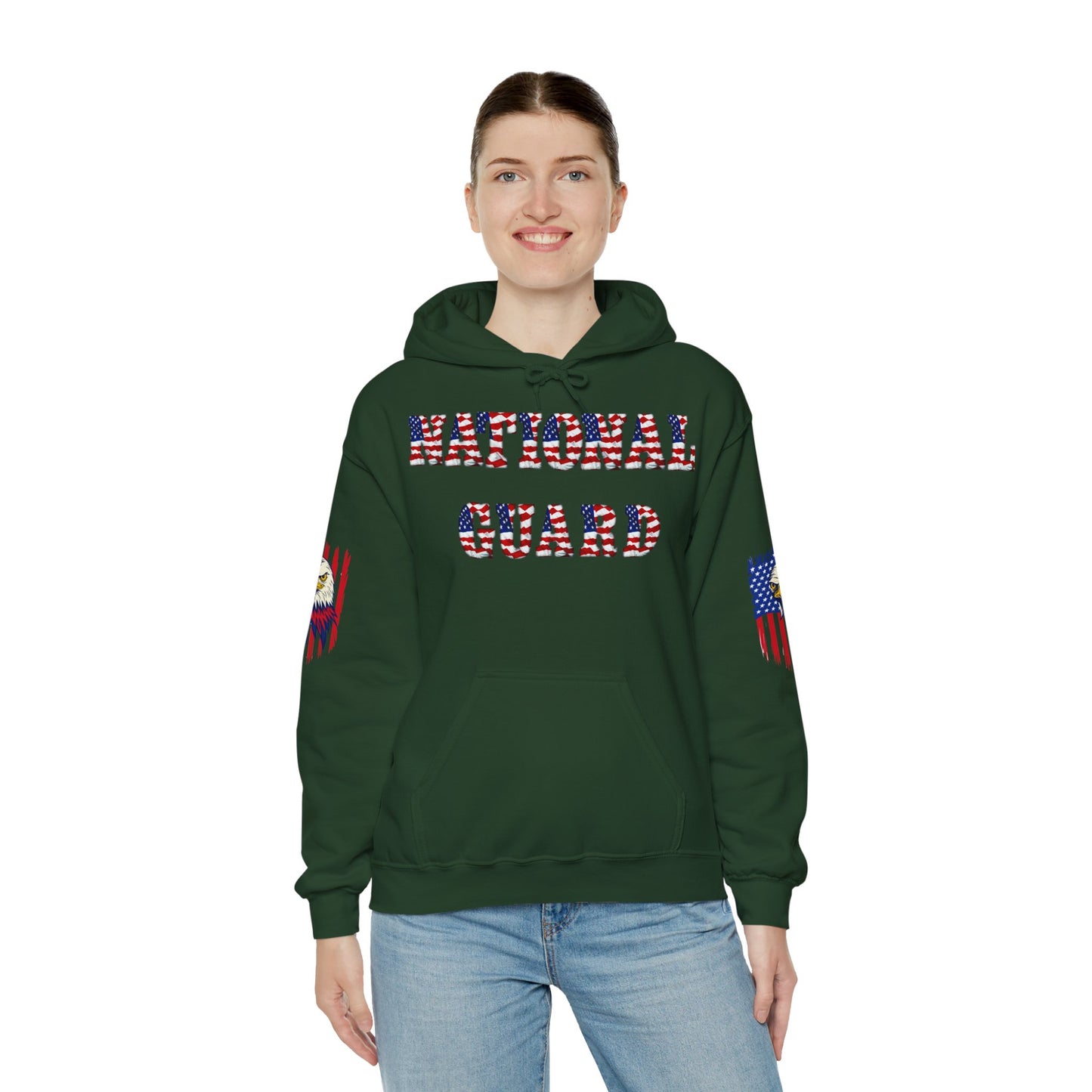 Princess Grace National Guard Patriotic Hoodie Unisex Heavy Blend Sweatshirt