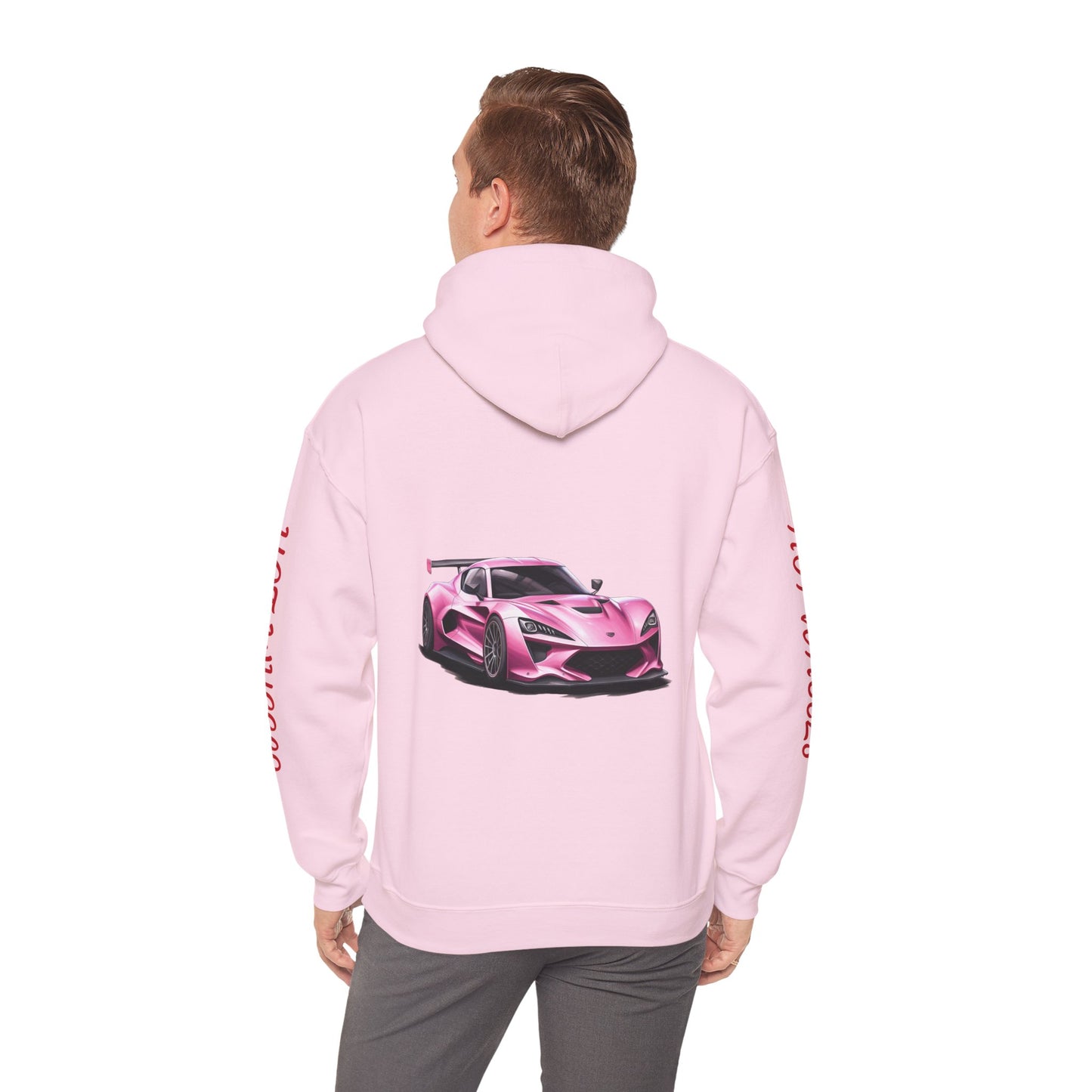 Princess Grace Hot Wheels Unisex Hoodie Stylish Pink Racing Car Design