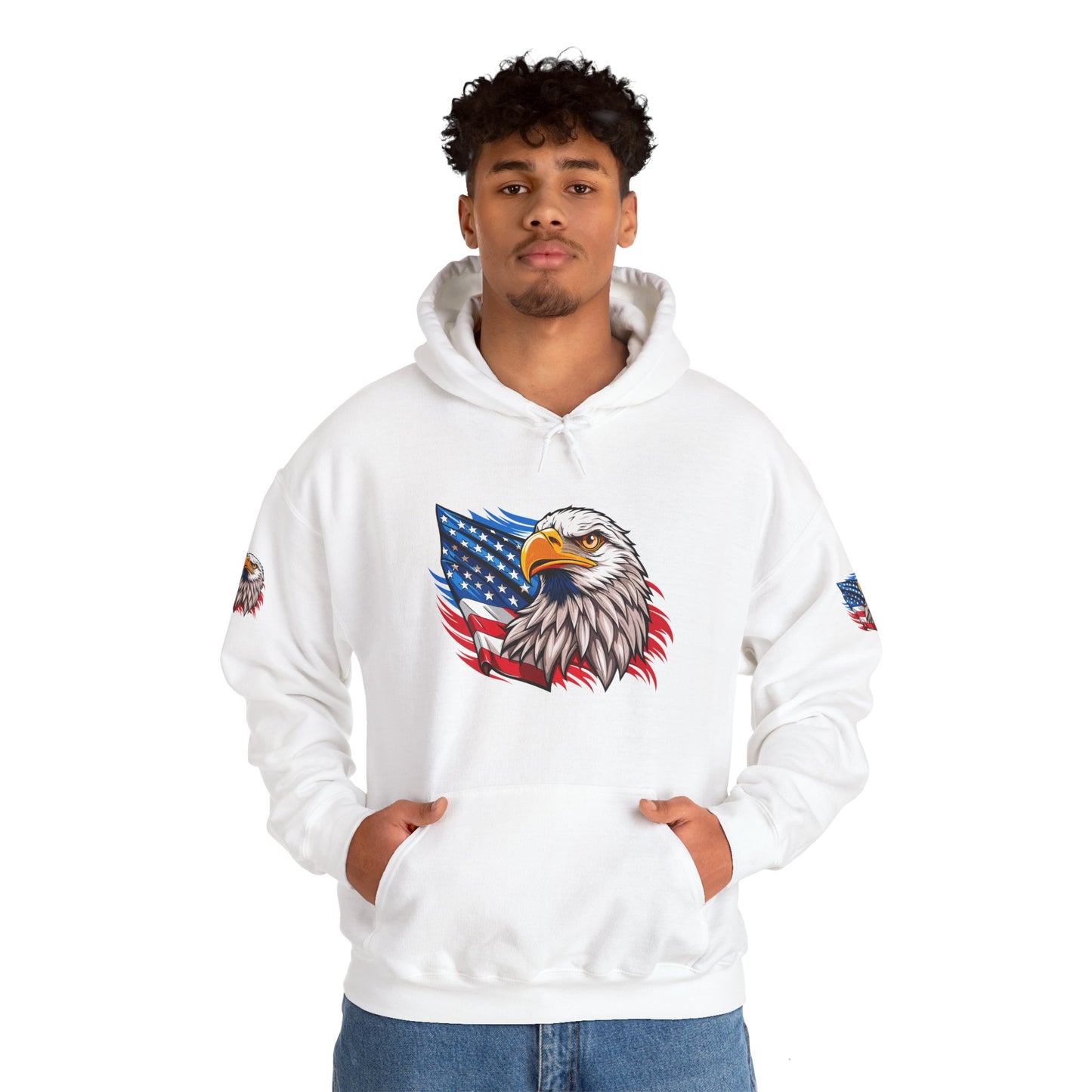 Princess Grace Patriotic Eagle Unisex Heavy Blend Hoodie