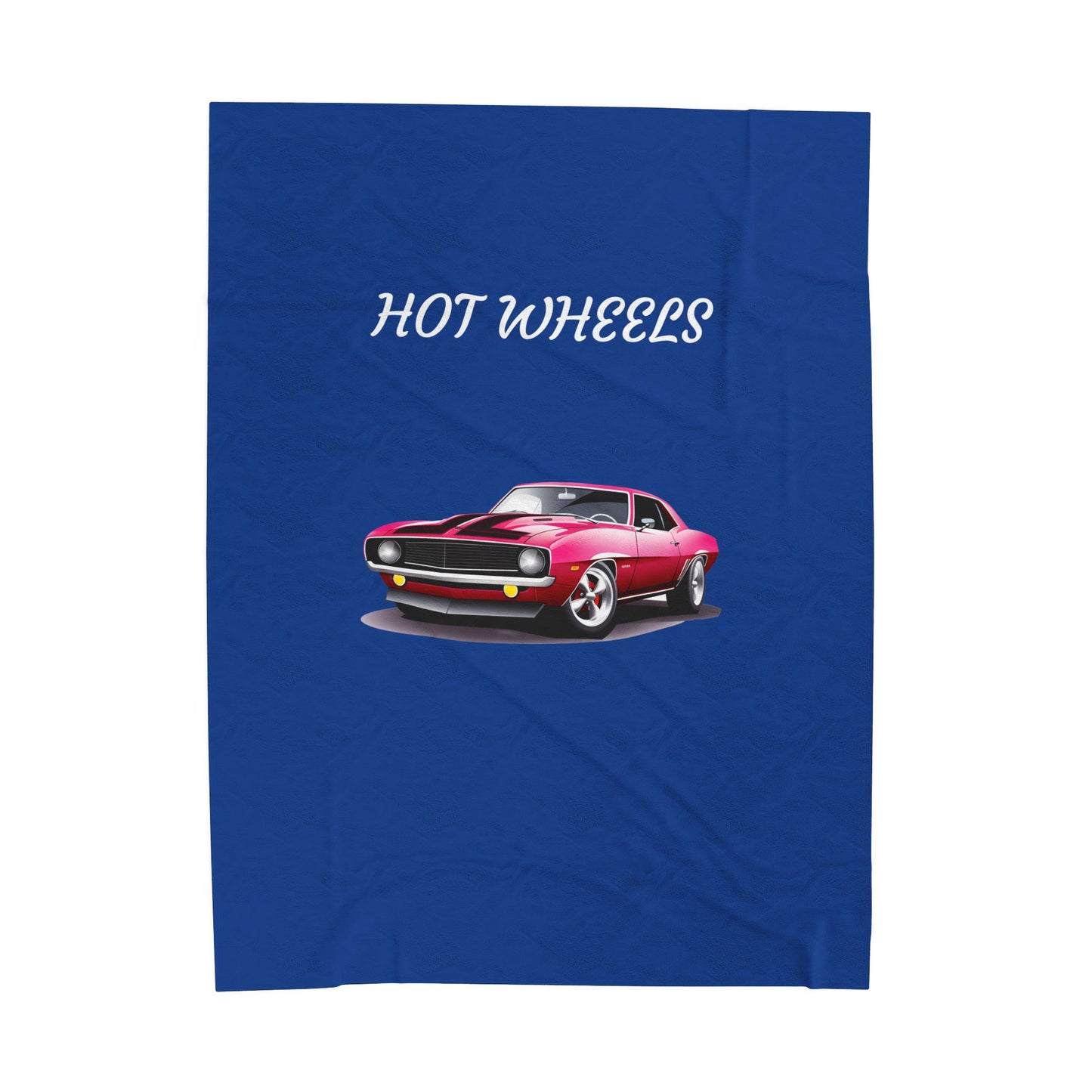 Princess Grace Hot Wheels Velveteen Plush Blanket Cozy Car Themed Throw for Kids and Auto Enthusiasts