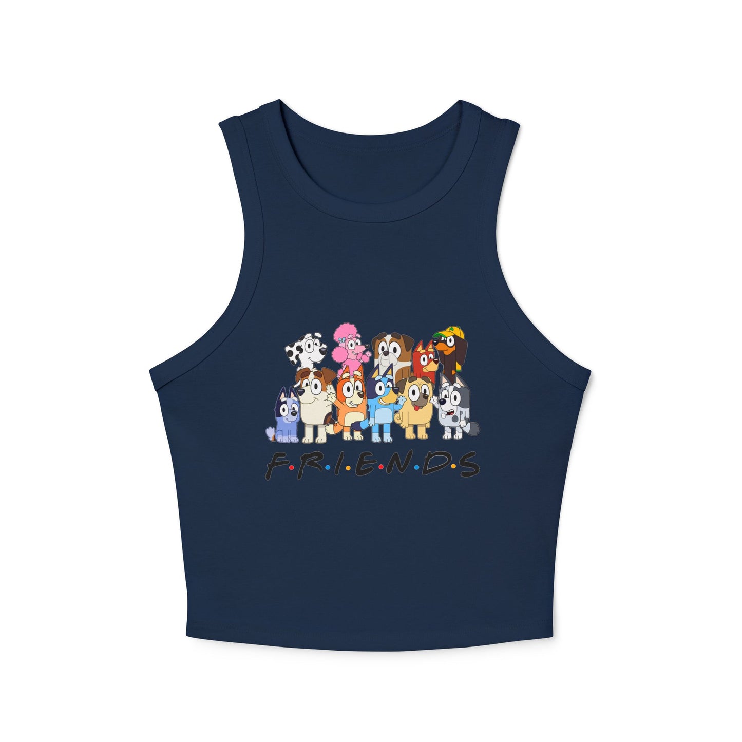 Princess Grace Bluey Friends Cartoon Racer Tank Top Cute Bluey Design