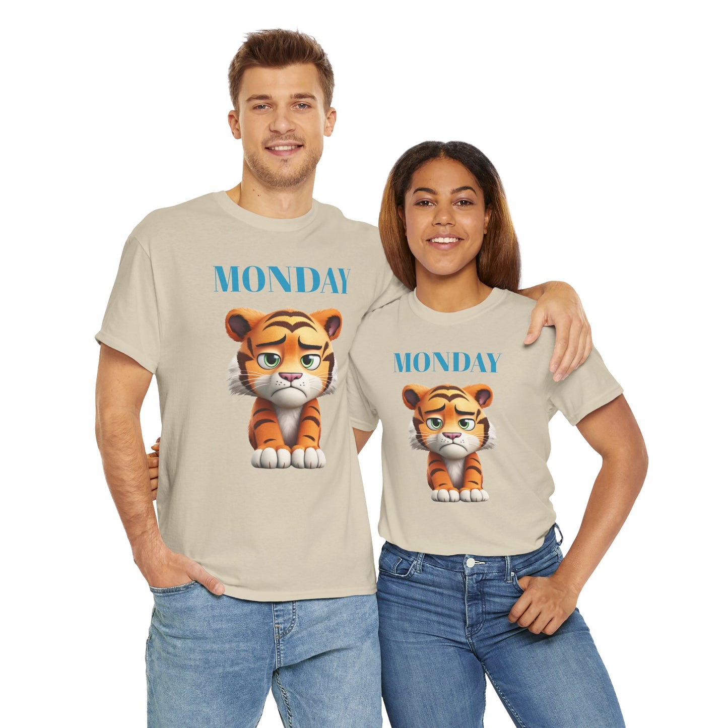 Princess Grace Funny Monday Tiger Unisex Heavy Cotton Tee