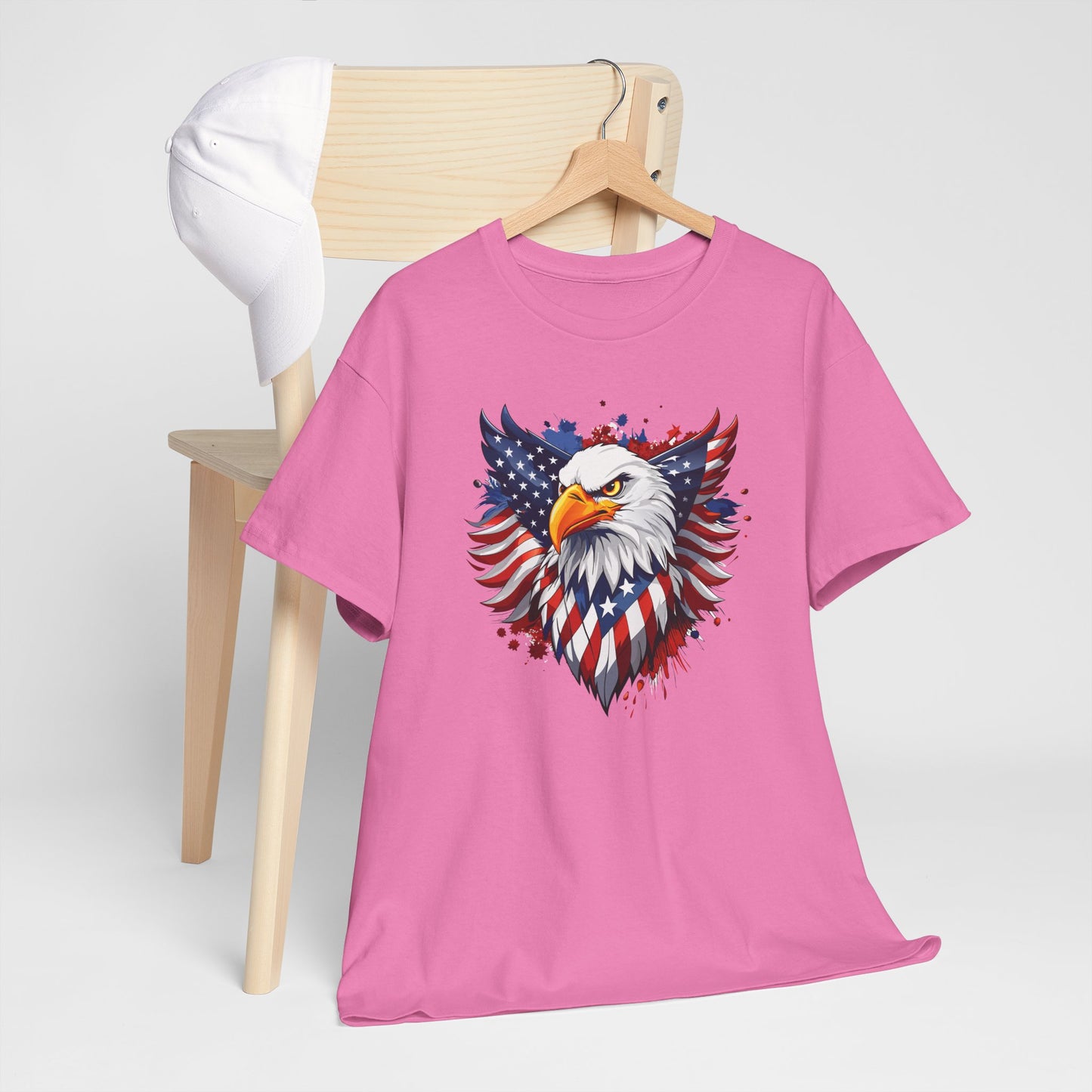 Princess Grace Patriotic Eagle Graphic Tee Unisex Heavy Cotton T-Shirt