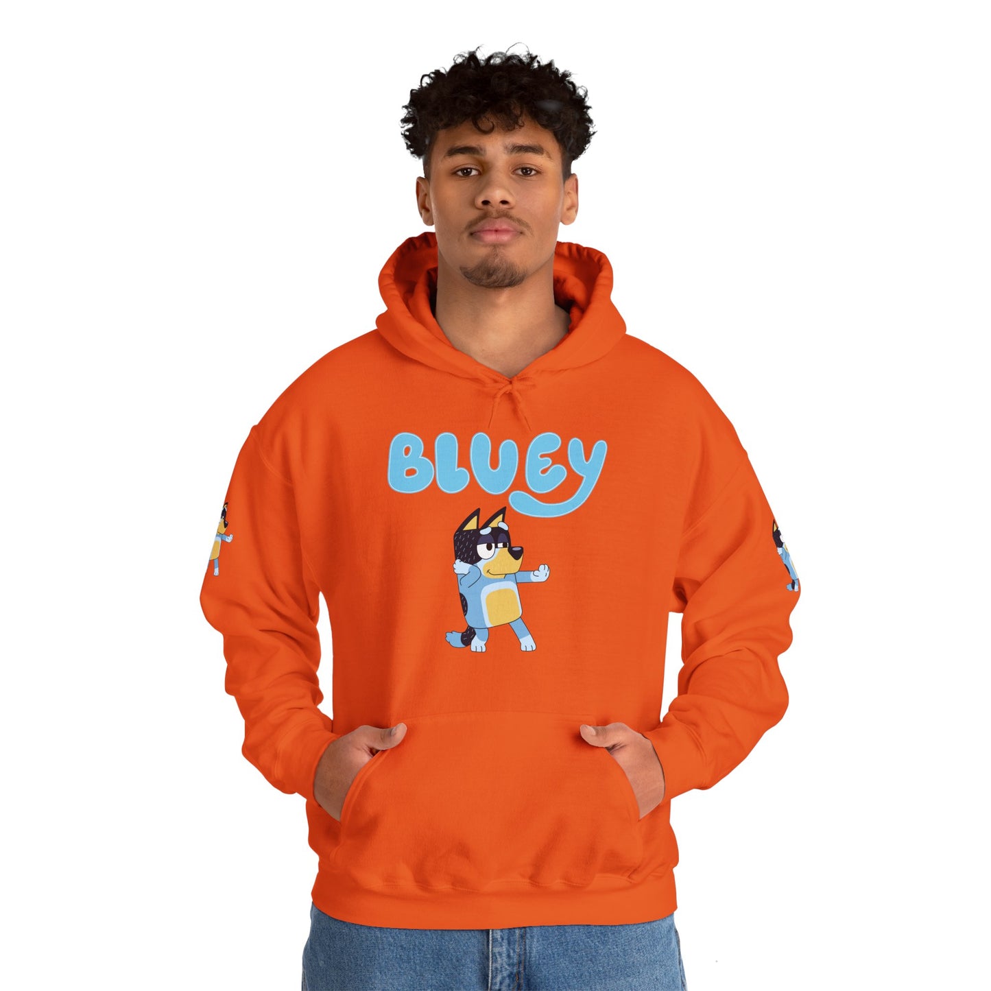 Princess Grace Cute Bluey Hoodie for Kids & Adults Unisex Heavy Blend Sweatshirt with Adorable Character Design